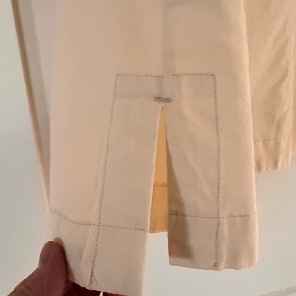Toast Textured Cotton Poplin V-Neck Top XL - Picture 7 of 15